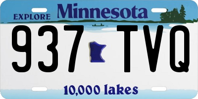 MN license plate 937TVQ