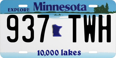 MN license plate 937TWH