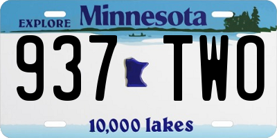 MN license plate 937TWO