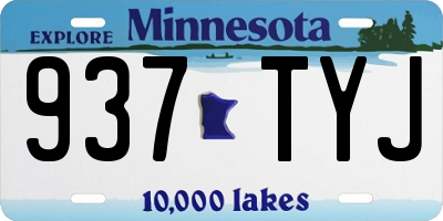 MN license plate 937TYJ