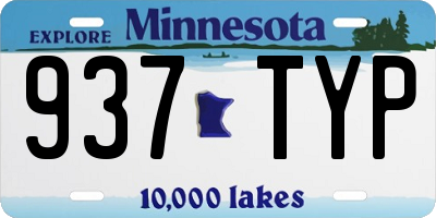 MN license plate 937TYP