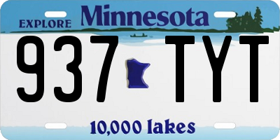 MN license plate 937TYT