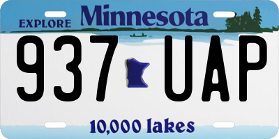 MN license plate 937UAP