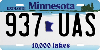MN license plate 937UAS