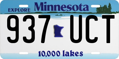 MN license plate 937UCT