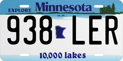 MN license plate 938LER