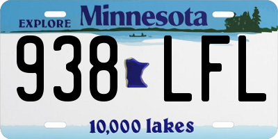 MN license plate 938LFL