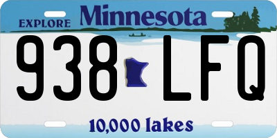 MN license plate 938LFQ