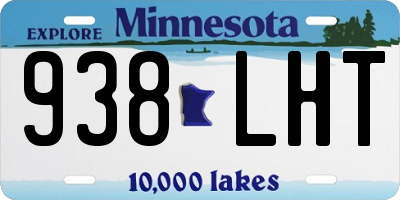 MN license plate 938LHT
