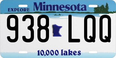 MN license plate 938LQQ