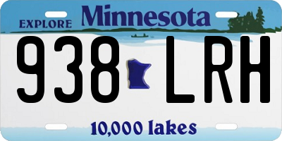 MN license plate 938LRH