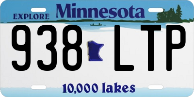 MN license plate 938LTP