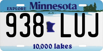 MN license plate 938LUJ