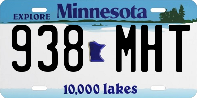 MN license plate 938MHT