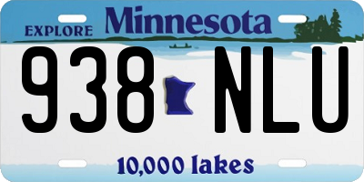 MN license plate 938NLU