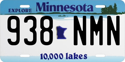 MN license plate 938NMN