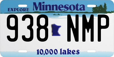 MN license plate 938NMP