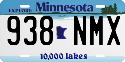 MN license plate 938NMX