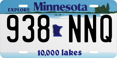 MN license plate 938NNQ