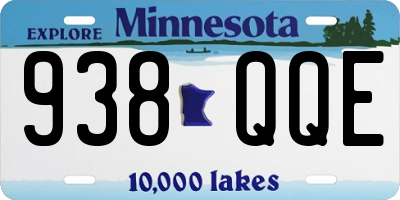 MN license plate 938QQE