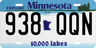 MN license plate 938QQN