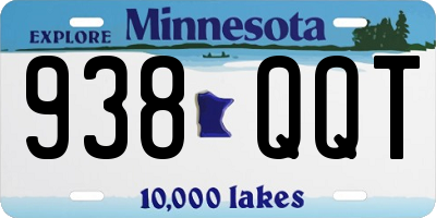 MN license plate 938QQT