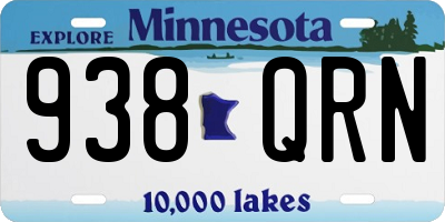 MN license plate 938QRN