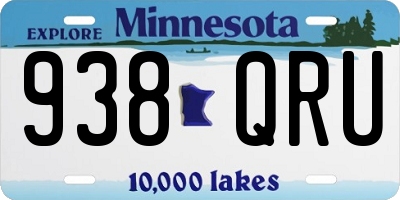 MN license plate 938QRU