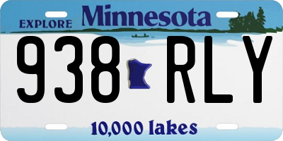 MN license plate 938RLY