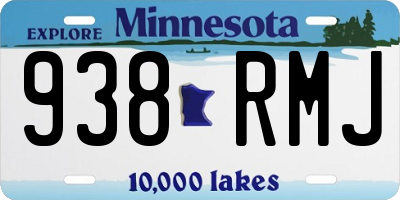 MN license plate 938RMJ