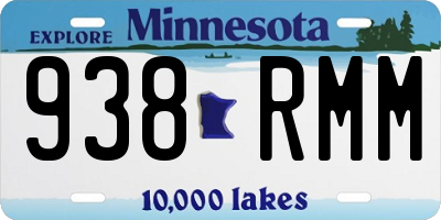 MN license plate 938RMM