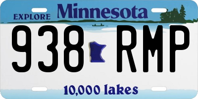 MN license plate 938RMP