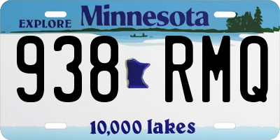 MN license plate 938RMQ