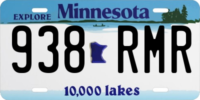 MN license plate 938RMR