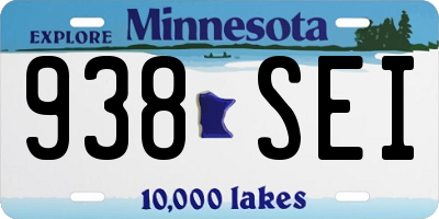 MN license plate 938SEI