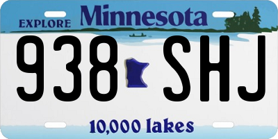 MN license plate 938SHJ