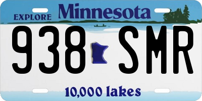 MN license plate 938SMR