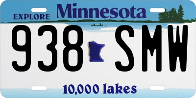 MN license plate 938SMW