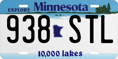 MN license plate 938STL