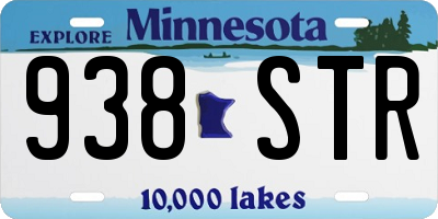 MN license plate 938STR