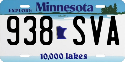MN license plate 938SVA
