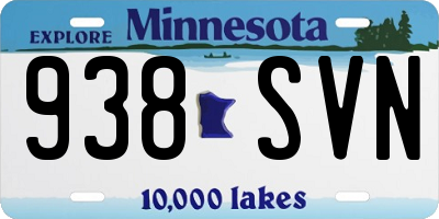 MN license plate 938SVN
