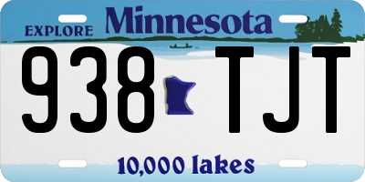 MN license plate 938TJT