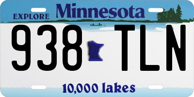 MN license plate 938TLN