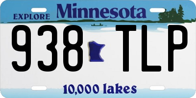 MN license plate 938TLP