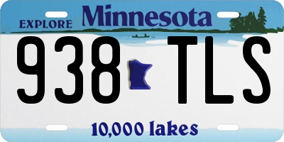 MN license plate 938TLS