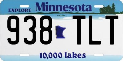MN license plate 938TLT