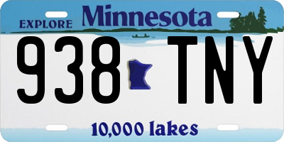 MN license plate 938TNY