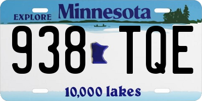 MN license plate 938TQE