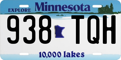 MN license plate 938TQH
